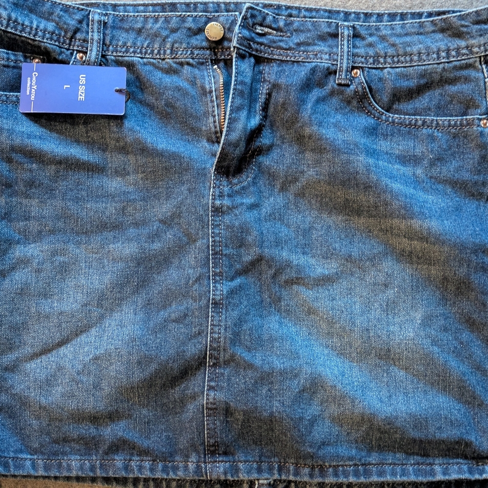 Denim Mini Skirt